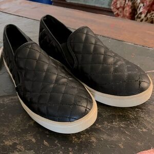 Steve Madden quilted leather slip-ons!